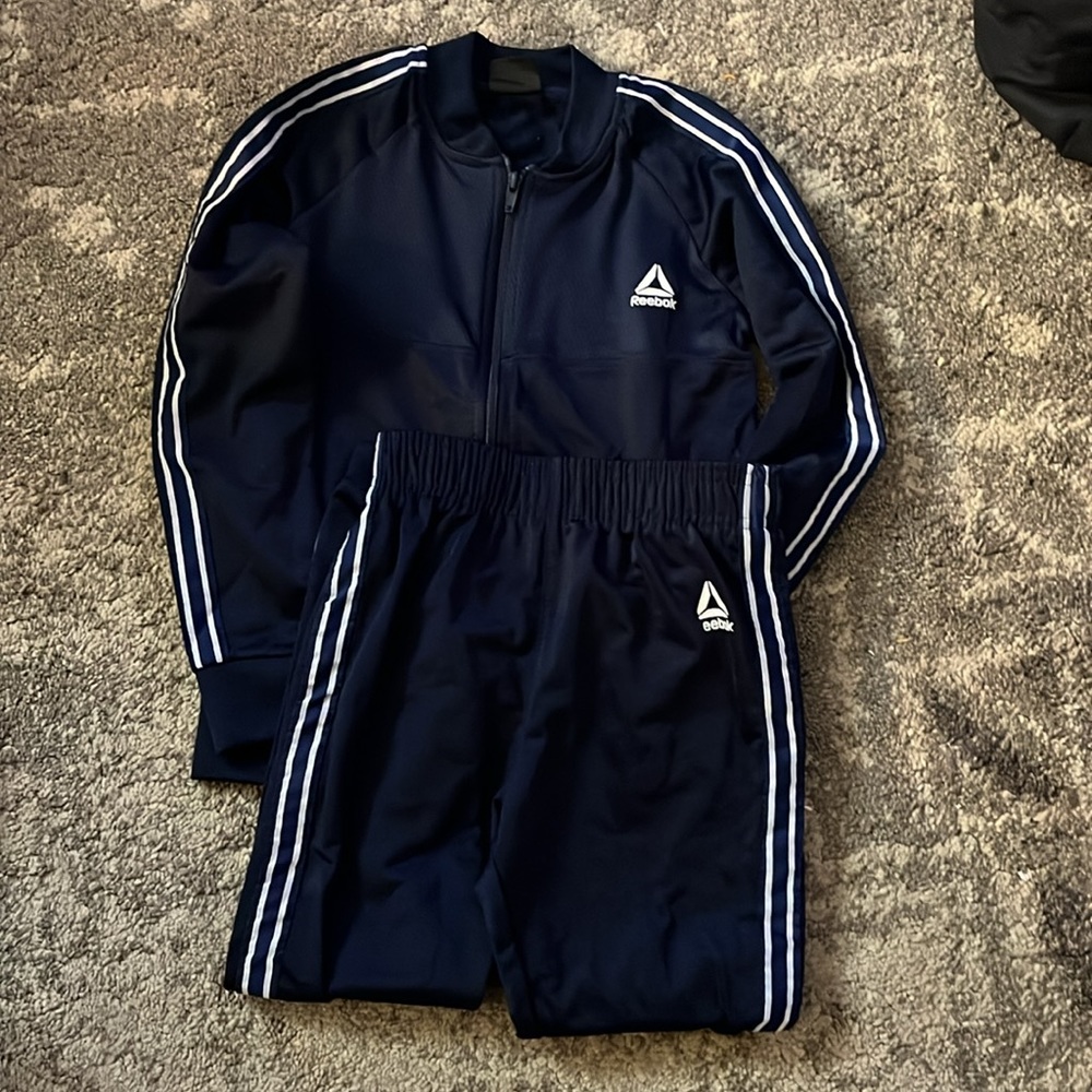 Navy Blue Reebok track suit for boys.